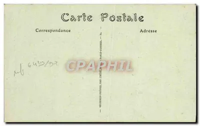 Catedral de Lisieux — vista da fachada e da flecha — NDH Frères, Paris — Verso