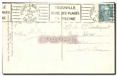 Capela das Carmelitas de Lisieux — TROUVILLE-SUR-MER — editor desconhecido — Verso