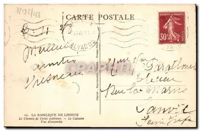 Bazylika w Lisieux — Ogólny widok — Draeger-Interdite — Rewers