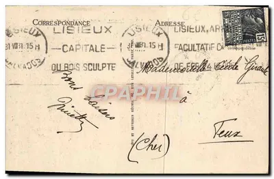 Lisieux — Velhas Casas, Praça Victor-Hugo — LL — Verso