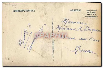 Casa do século XVI, praça Victor-Hugo — LTSIEUX — EDIÇÃO MAURICE DUVÉY — Verso