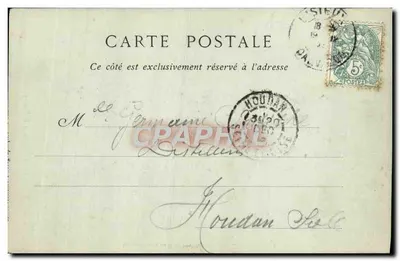 Lisieux — Velhas Casas da Rue aux Fèves, Século XVI — Livraria-Papelaria A. Ghente, 10 Rue Pont-Mortain — Verso