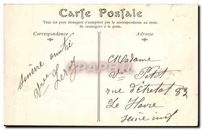 Lisieux — Velhas Casas da Rue aux Fevres (século XVI) — A.G. ND Phot — Verso