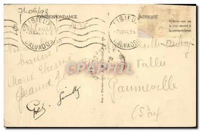 Lisieux — Antiguas Casas, Calle de la Paz — L.L. n°118 — Reverso