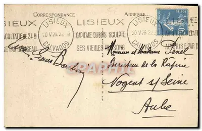 Lisieux - Dom z XV wieku - Rue la Pater - LL — Rewers