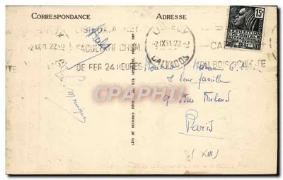 Lisieux — Velhas Casas, Rue au Char — LL — Verso