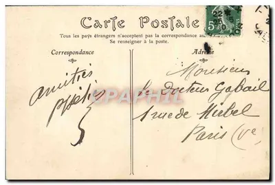 Lisieux — Vista tirada da Estrada de Rouen — A. Française — Verso