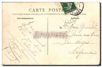 Luc-sur-Mer — Afdaling van de «Grand Orient» en Oostdijk — B.F., Parijs, n°15 — Achterkant