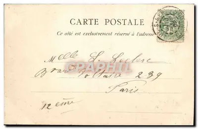 Luc-sur-Mer — A Dique — J. Bracours, Editor, Caen (Depositado) N° 43 — Verso