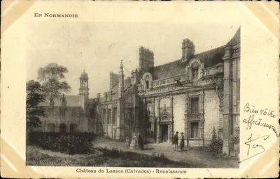 Castelo de Lasson (Calvados) — Renascimento — Edição artística Supma, Paris
