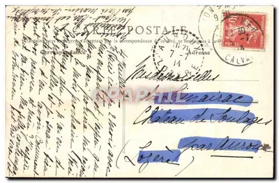 Lion-sur-Mer — Château, vue générale — B. E. PARIS n°10 — Verso