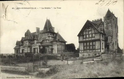 Lion-Hermanville — Widok na "La Brèche". La Tour — Nowe Galerie, Caen
