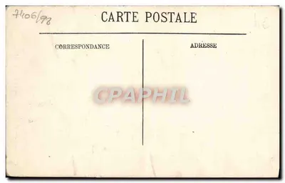 Stara pocztówka Caen — Pomnik Dzieci Calvadosu — Rewers