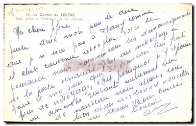 अर्ध-आधुनिक पोस्टकार्ड कैमेल लिसियूस के अंदर के दृश्य — पीछे