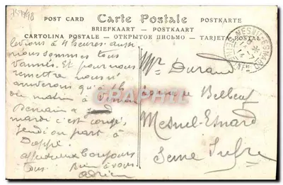 Lisieux (Calvados) — Grobowiec Świętej Teresy Dzieciątka Jezus — Egzumacja 6 września 1890 — ND Fot. — Albert Grente, Lisieux — Rewers