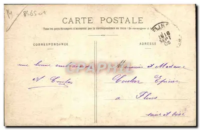 Lisieux - Het Publieke Tuin — Lib. Blanche, Lisieux, serie 1 — Achterkant