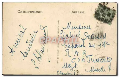 Lisieux - Entrada do Jardim da Estrela - Edição Maurice Duvey — Verso