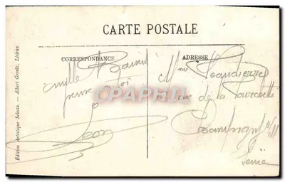 Lisieux — A Casa da Salamandra, Rue aux Fèves — Edição Artística Selecia — Verso