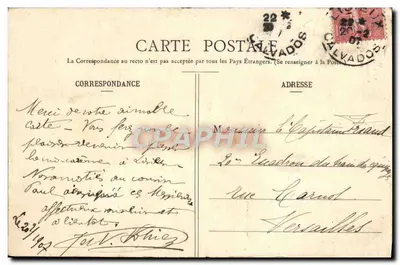 Rue aux Fées, Lisieux — casa da Saône do XVᵉ século — Lib. Blanchet, Lajeux, Achille Tribouillard — Verso