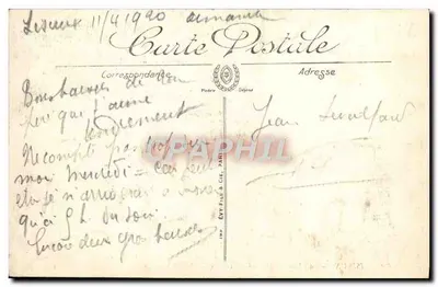 Lisieux — Plac Thiers, katedra i poczta (dawny zamek biskupi, XVIII w.) — Wydawnictwo Artystyczne Marhiu, Tabacs — Rewers