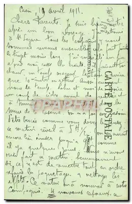 Caen — Biblioteka Wydziału, ulica Saint-Sauveur — LL. — nr 179 — Rewers