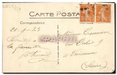Caen — Starszy Hotel Valois — ND — Rewers
