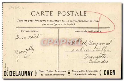 Caen — Absydę Kościoła Świętego Piotra — D. Delaunay, nr 19 — Rewers