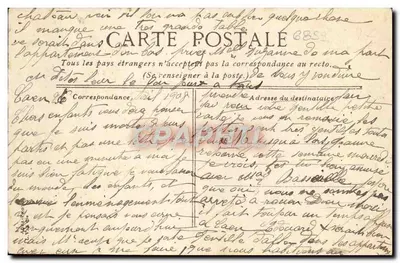 Caen - Église Saint-Pierre, Abbaye aux Hommes, Côte de l'Abbaye et la Luvée — Verso