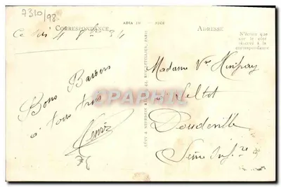Caen — Katedra Świętego Etienne, zachodnia fasada z XII wieku — Wydawnictwo Nowych Galerii — Rewers
