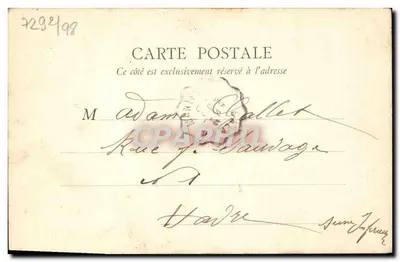 Caen — Kościół Vaucelles — B.F., Paryż — Rewers