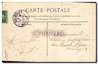 Caen — Église de la Trinité — éditeur L.V. (n° 7) — Verso