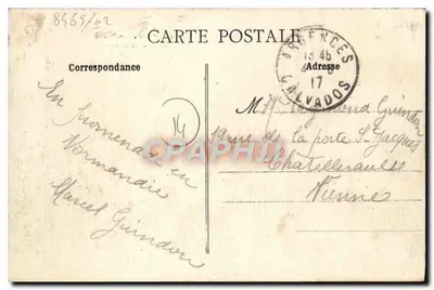 Kościół Gloriette — Caen — Wydawca A.B. — Rewers