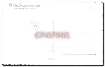Deauville-Trouville — Los Yates y la Playa — C.A.P. n.º 8669 — Reverso