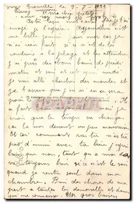 Deauville - Praia Pleurie - O Casino e o Hotel Normandy — Verso