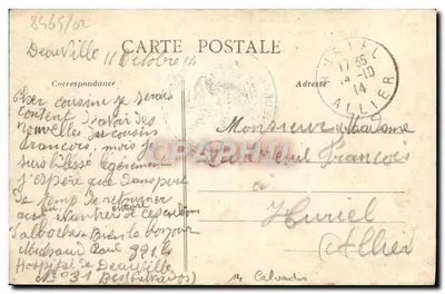 Deauville-sur-Mer — O Casino e os Jardins — Coleção Delâtre — Verso