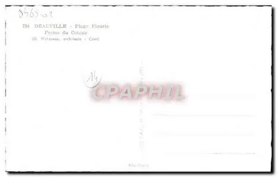 Fattoria del Coteau — Deauville — (G. Pichereau, architetto - Coen) — Verso