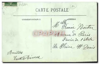 Deauville, la Plage Fleurie — Het Hotel Normandy — Normandse Hof — LL. — N° 255 — Achterkant