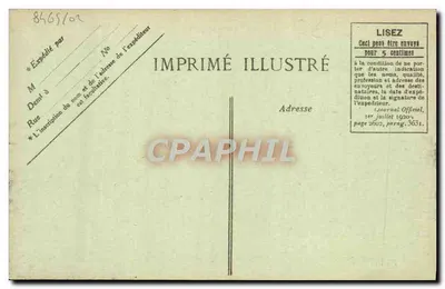 Deauville — Hotel Royal e o Jardim — Imprimé Illustré — Verso