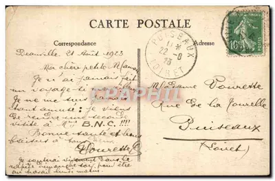 Deauville — Jardins e o Hotel Normandy — Verso