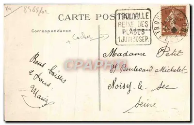 Deauville - A Praia Florida — A Praça Morny — G. f., Le Havre, n°477 — Verso