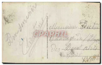 Deauville - De Bloemenstrand - Straat Gontaut Biron en de Kliffen — uitgever Châtain & Cie, n°453 — Achterkant