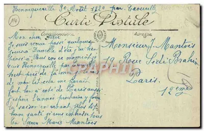 Deauville — Vista da Praia — L.I. — n°284 — Verso
