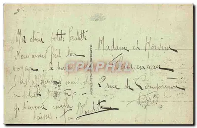 Deauville - A Praia das Flores - A Potinière — editor Benjouis & Massié, n° 174 — Verso