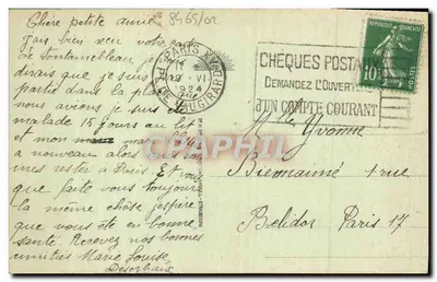 Deauville - A Praia das Flores. A Terrasse e os Jardins — editor desconhecido, n° 152 — Verso