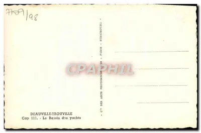 Deauville-Trouville — O cais dos iates — Cap 111 — Verso