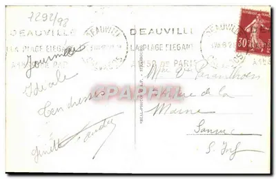 Deauville - A Praia Florida - O Hotel Le Normandy — C.A.P. n°279 — Verso