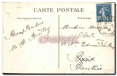Deauville — Hotel Normandy — editor OHD, n° 400 — Verso