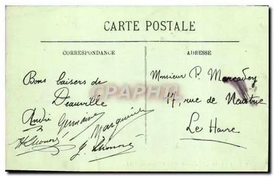 Deauville — A Terrasse e Trouville — n°208 — Verso