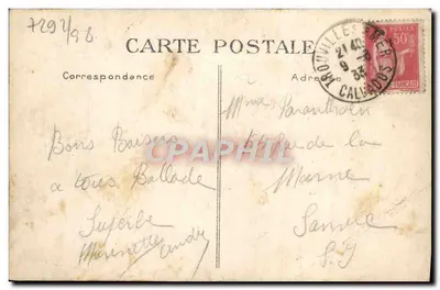 Deauville — A Praia Florida — Os Jardins e o Normandy — G. F., Le Havre — Verso