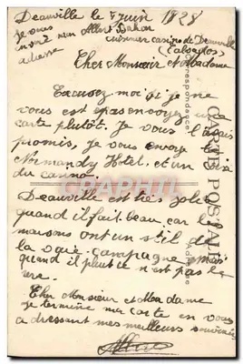 Deauville — Die Gärten und das Normandy Hotel — R. Le Havre, n° 464 — Rückseite